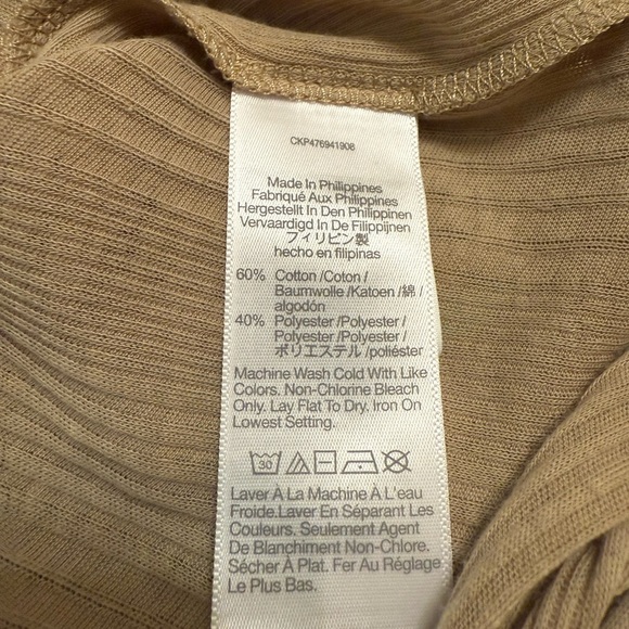 Madewell Variegated Rib V-Neck Polo Women’s Size L -NWOT - Picture 8 of 10